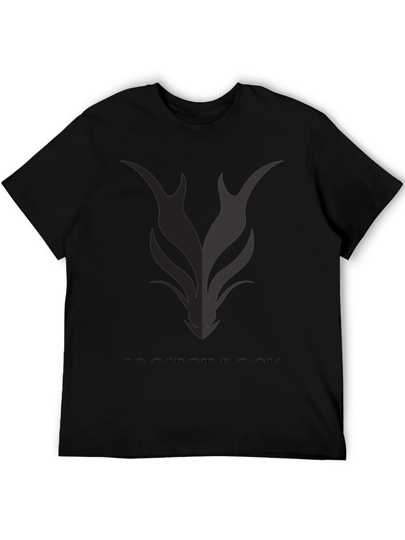 Project Rock Black T-Shirt - Graphic Design Tee