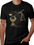 Celestial Print Black Tee