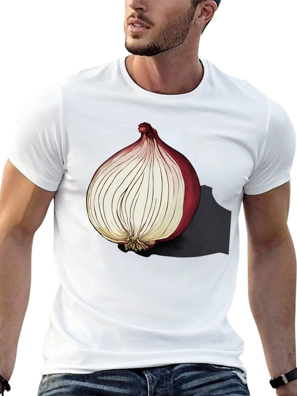 Onion Graphic Tee - Unique Foodie T-Shirt