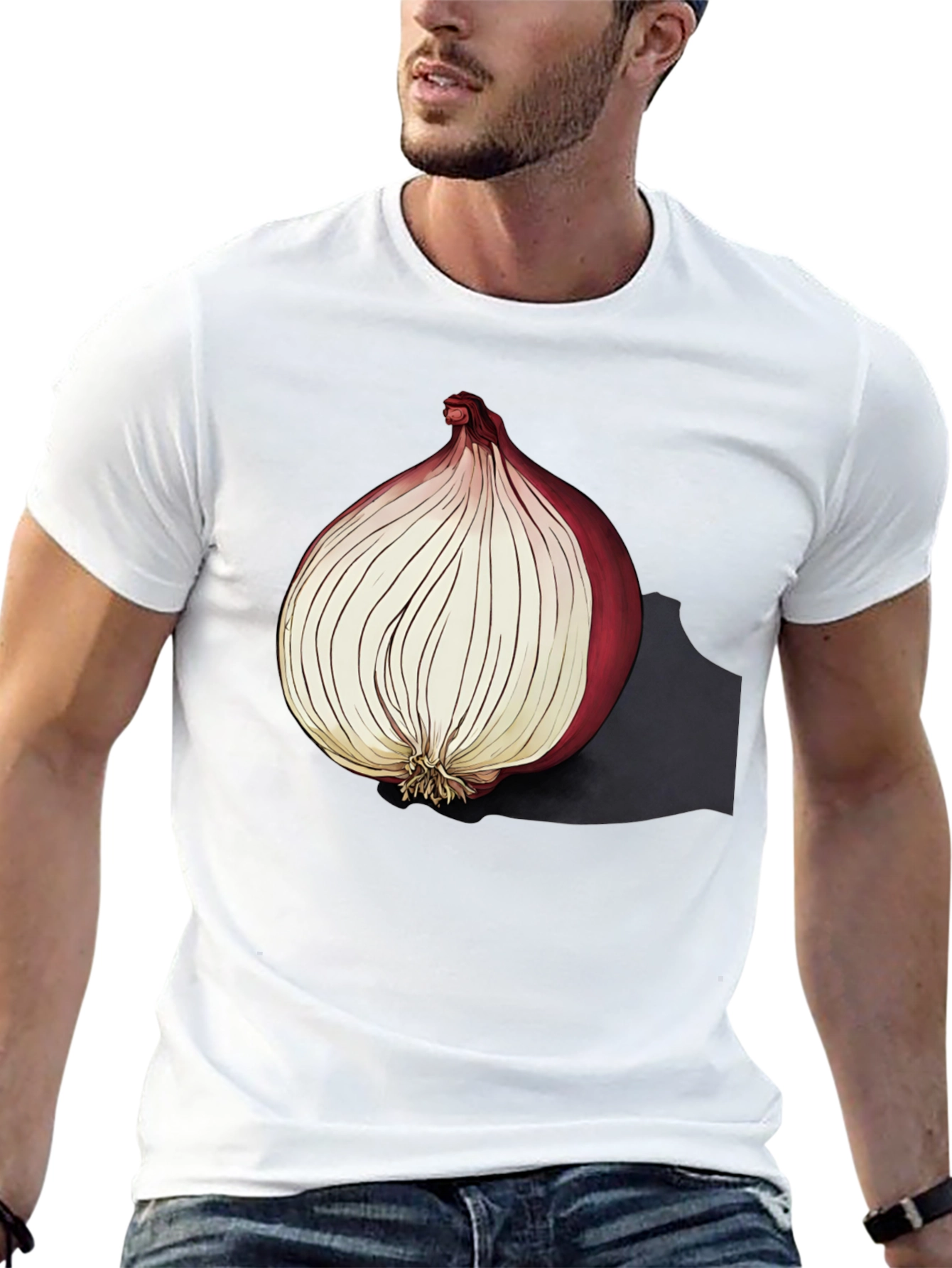 Onion Graphic Tee - Unique Foodie T-Shirt