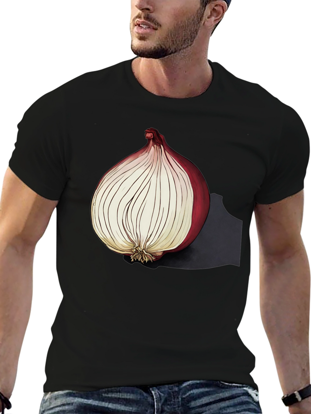 Onion Graphic Tee - Unique Foodie T-Shirt