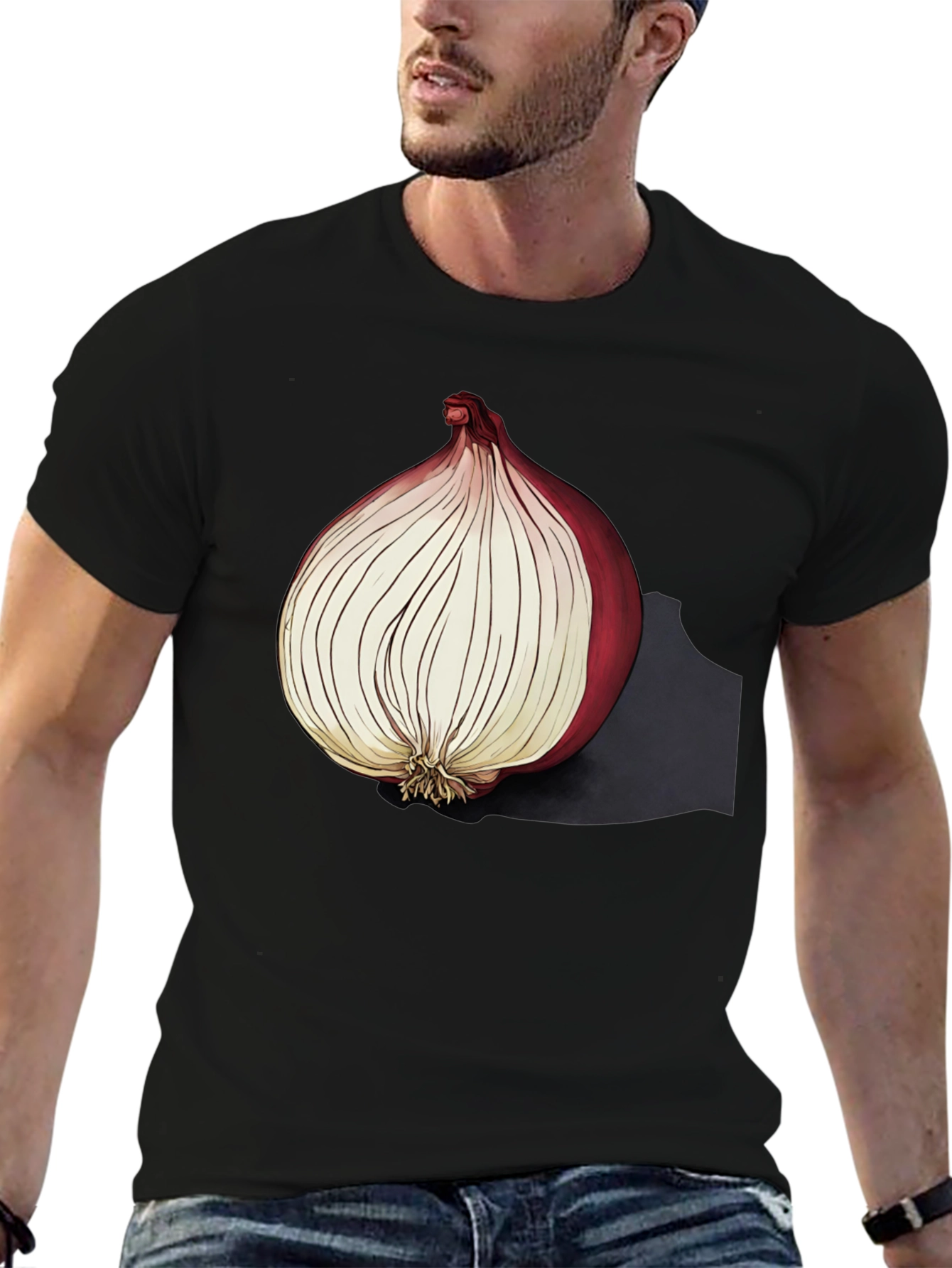 Onion Graphic Tee - Unique Foodie T-Shirt