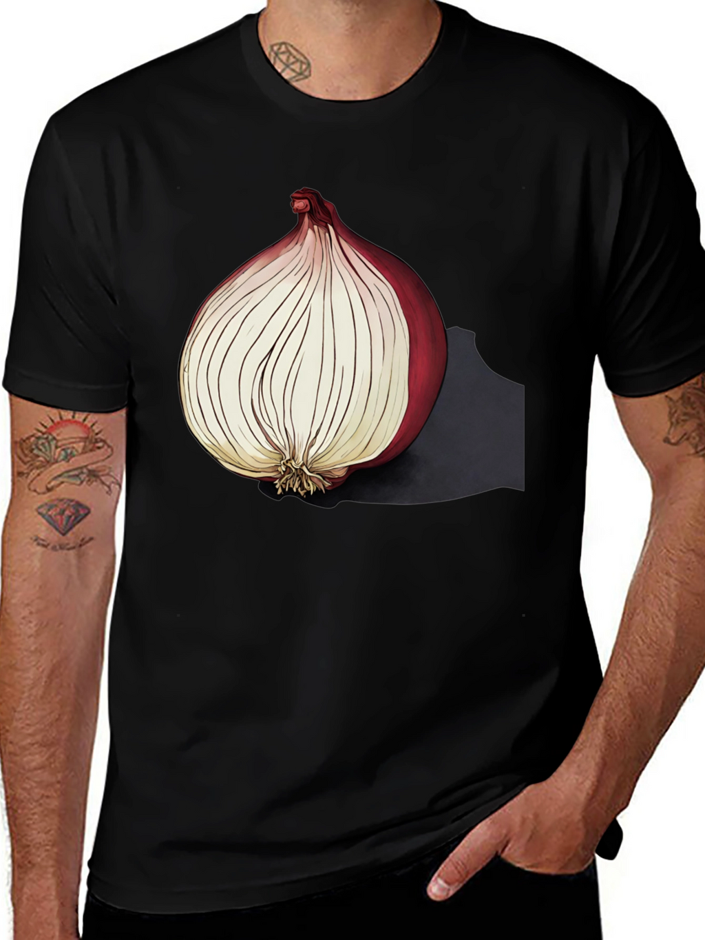 Onion Graphic Tee - Unique Foodie T-Shirt