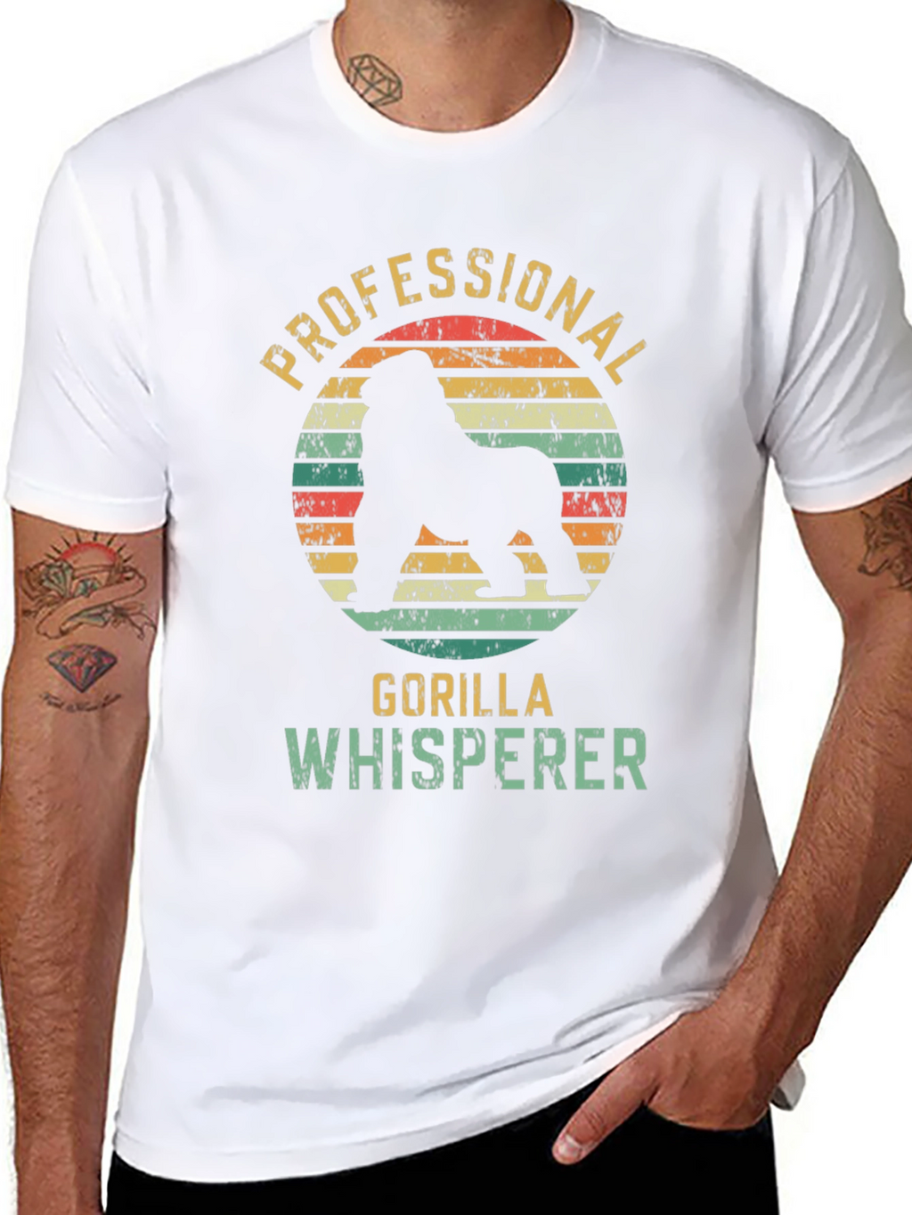 Professional Gorilla Whisperer Graphic T-Shirt