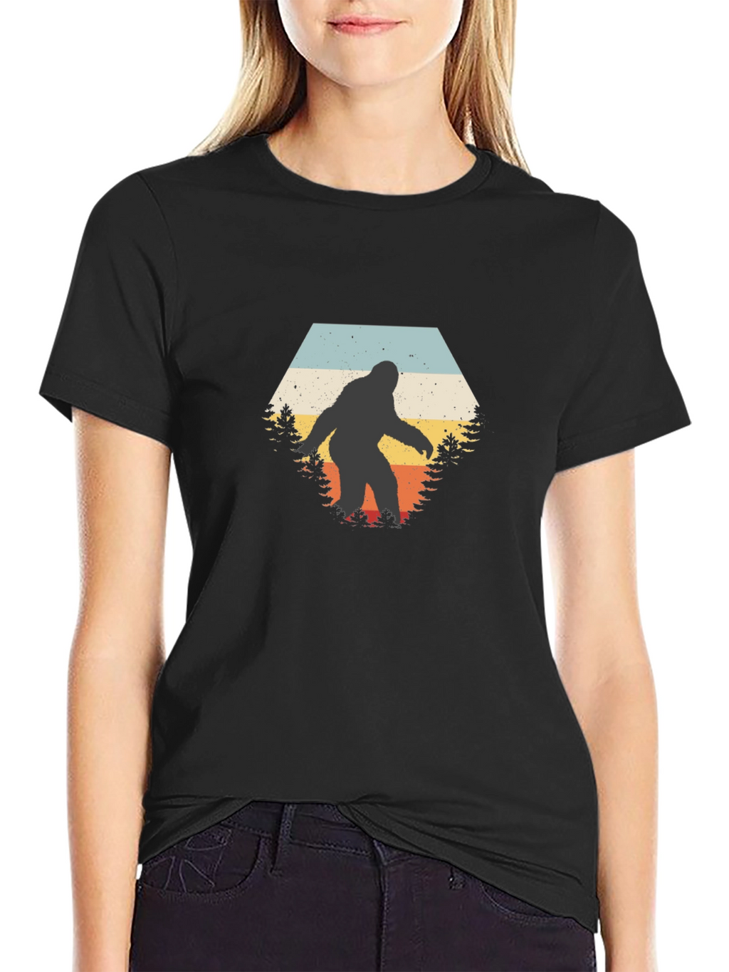 Retro Bigfoot Graphic Tee - Sasquatch T-Shirt