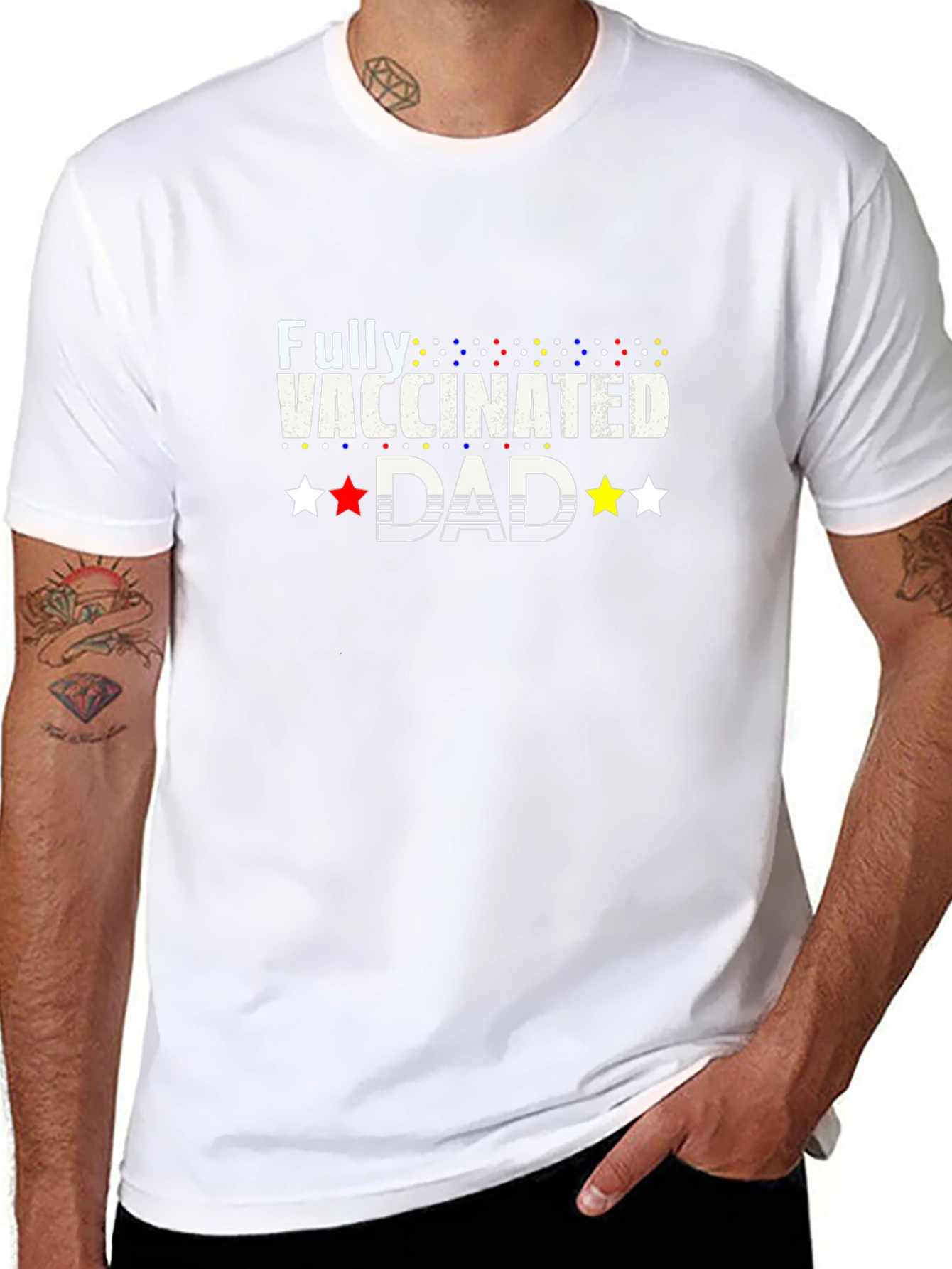 Fully Vaccinated Dad Graphic Tee