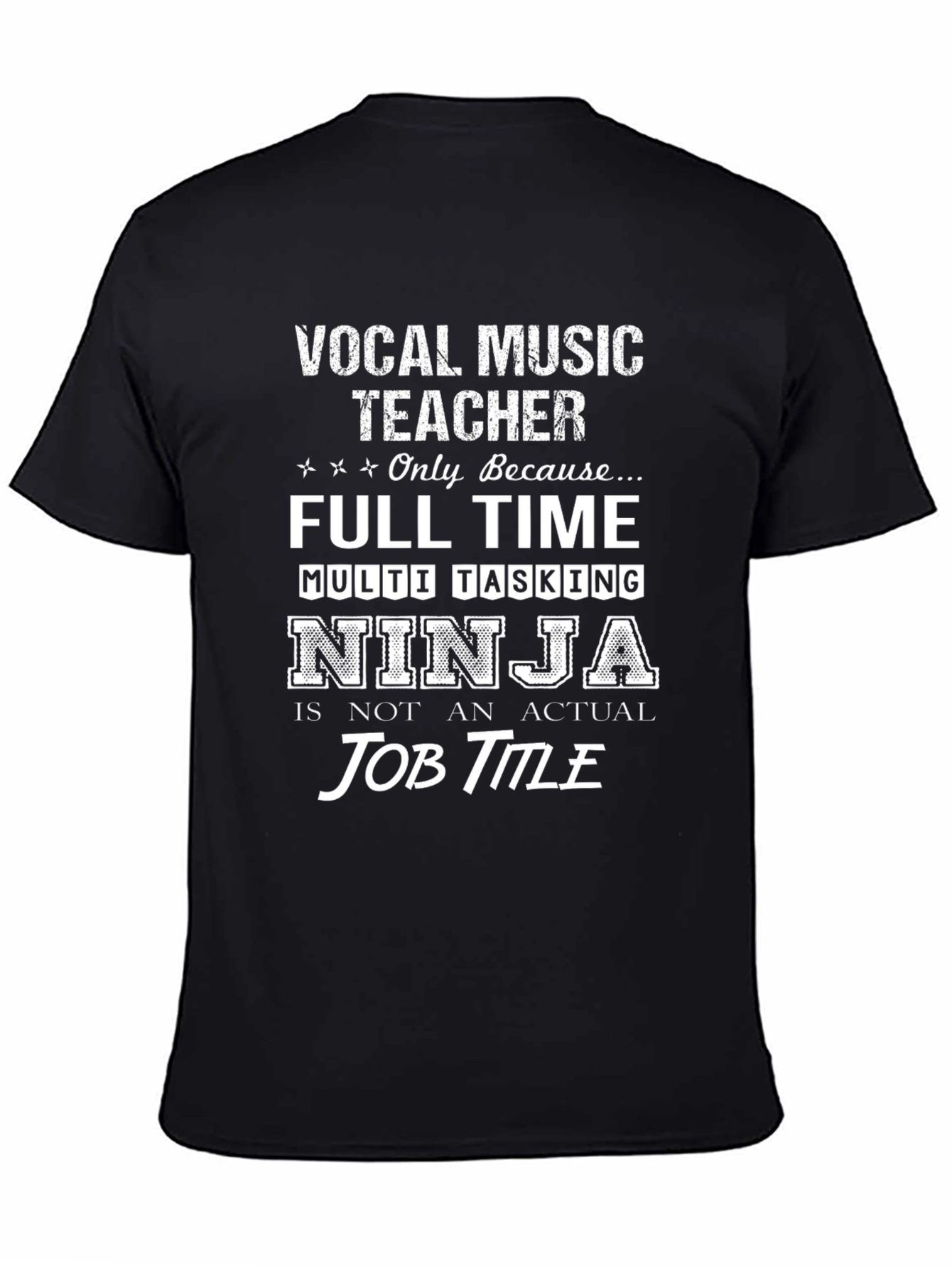 Vocal Music Teacher Ninja T-Shirt