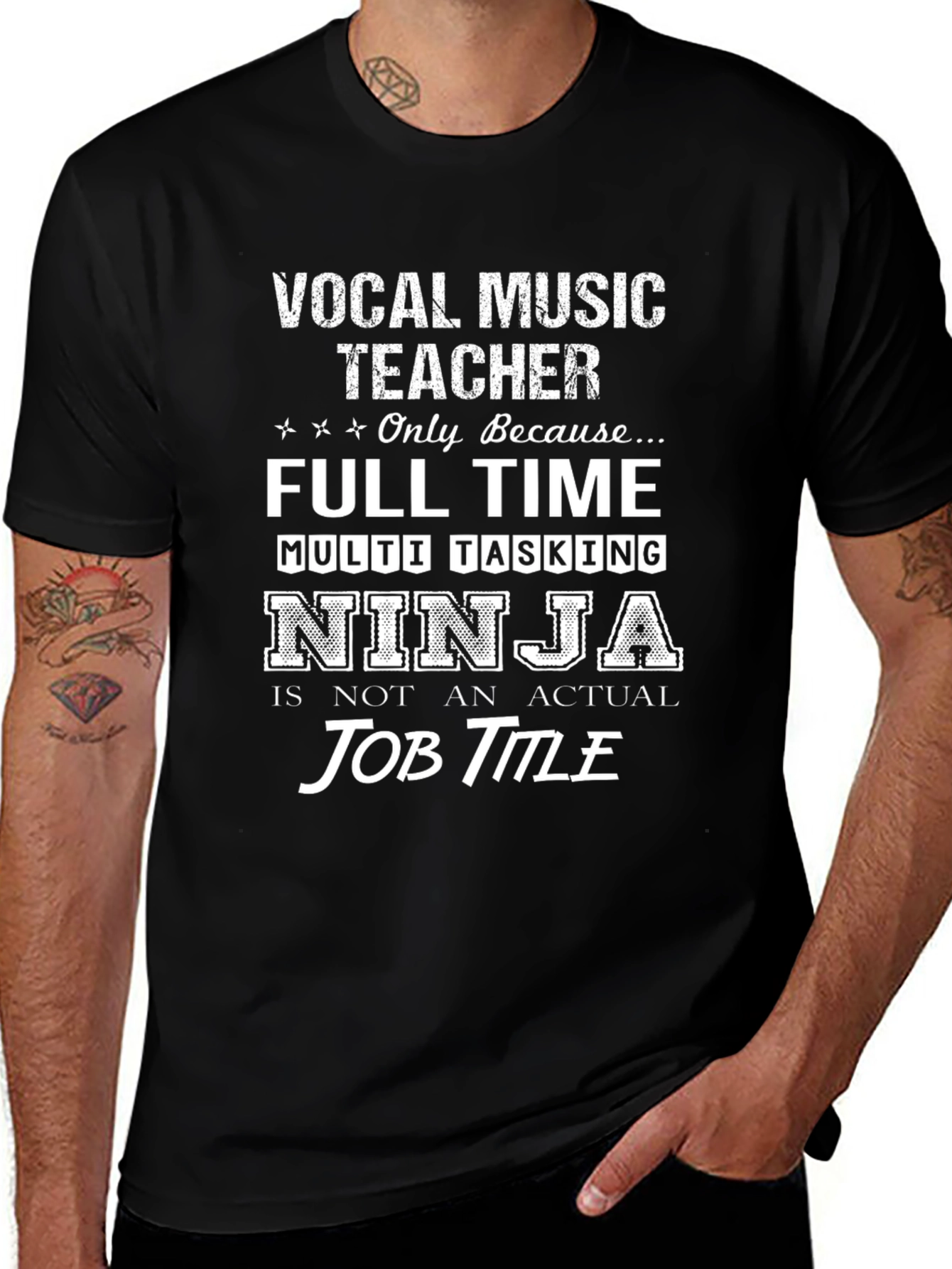 Vocal Music Teacher Ninja T-Shirt