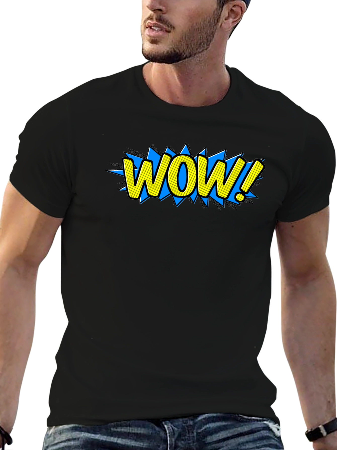 WOW! Graphic Tee - Comic Book Style T-Shirt