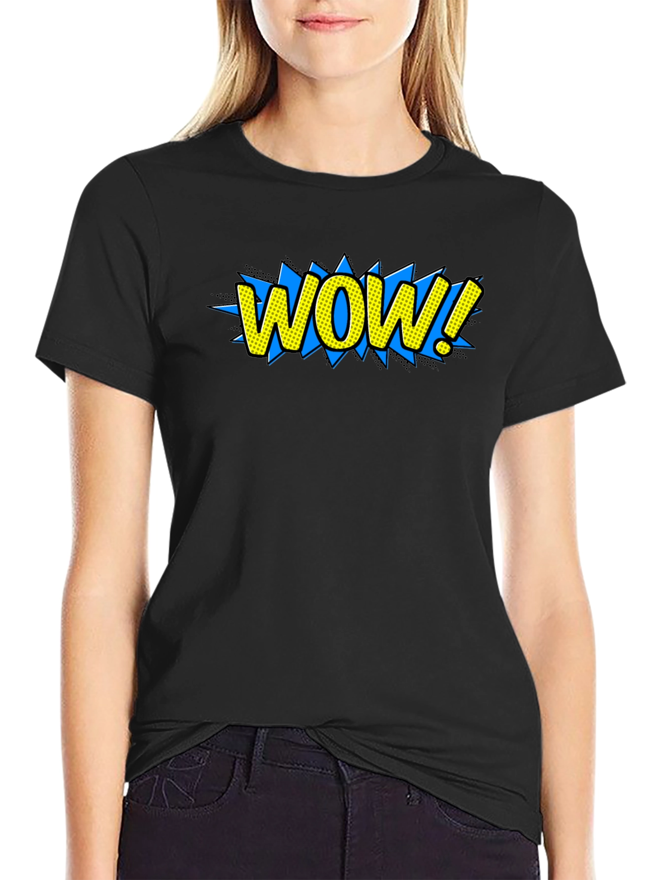 WOW! Graphic Tee - Comic Book Style T-Shirt