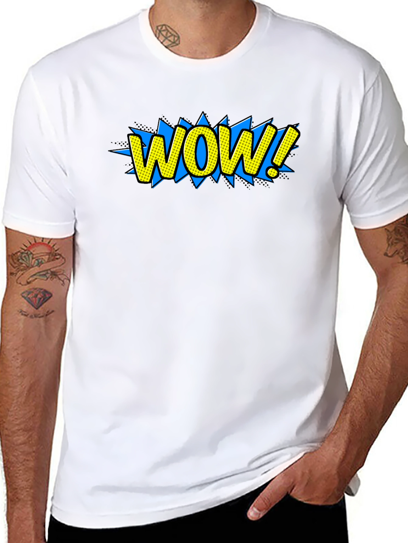 WOW! Graphic Tee - Comic Book Style T-Shirt