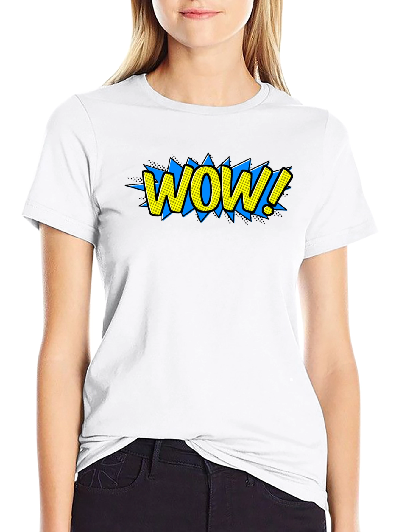 WOW! Graphic Tee - Comic Book Style T-Shirt