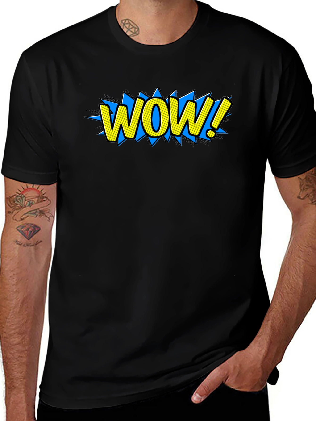 WOW! Graphic Tee - Comic Book Style T-Shirt