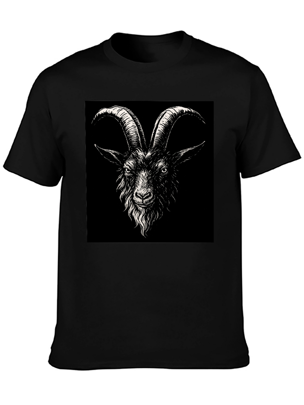 Black Goat Graphic Tee - Unisex Soft Cotton Shirt