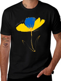 Ukraine Flower T-Shirt - Indomitable Spirit