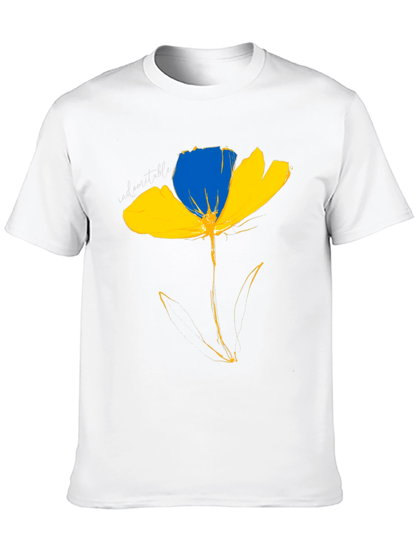 Ukraine Flower T-Shirt - Indomitable Spirit