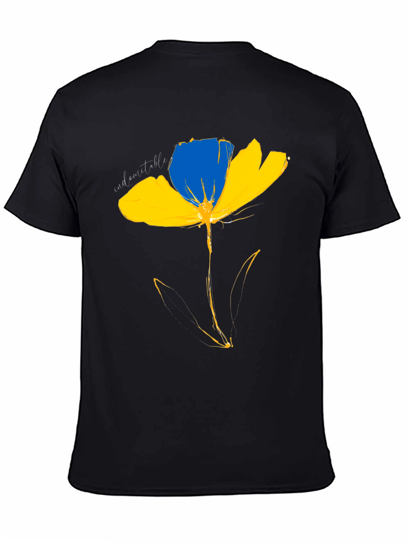 Ukraine Flower T-Shirt - Indomitable Spirit