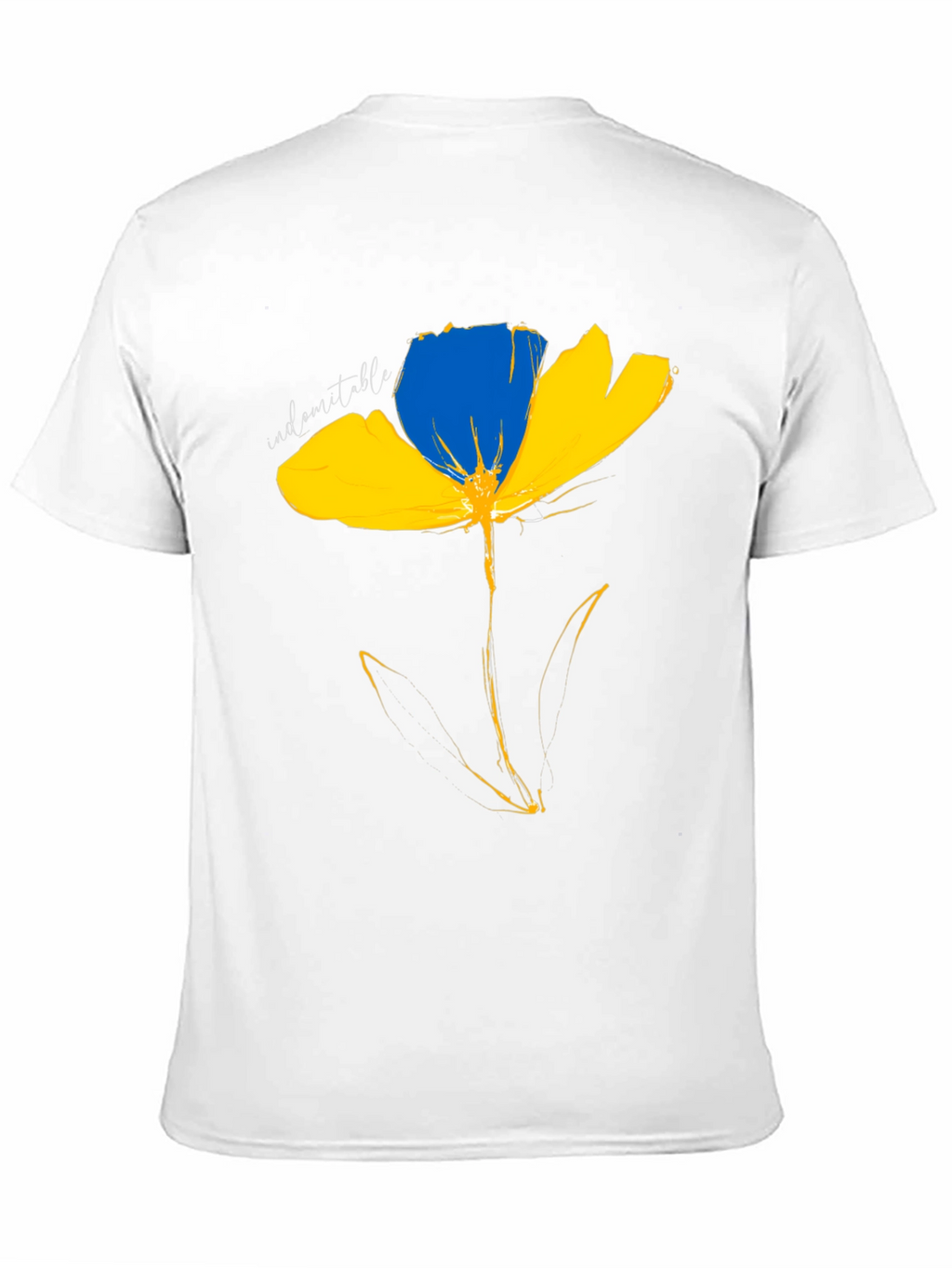 Ukraine Flower T-Shirt - Indomitable Spirit