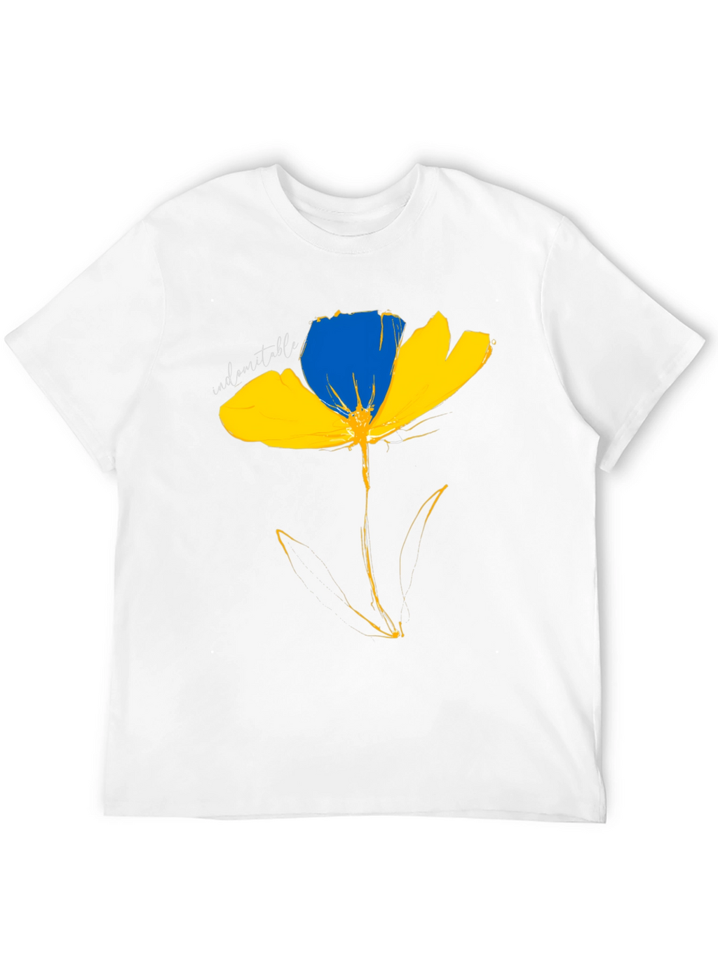 Ukraine Flower T-Shirt - Indomitable Spirit