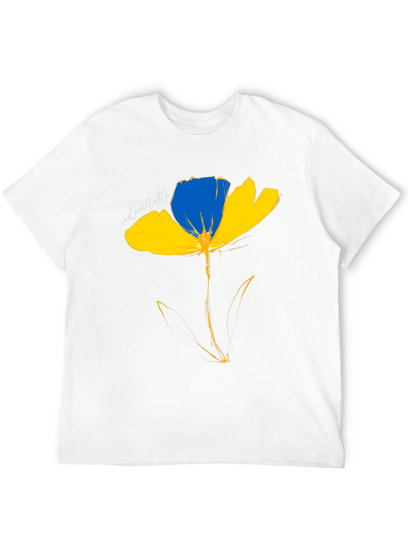 Ukraine Flower T-Shirt - Indomitable Spirit
