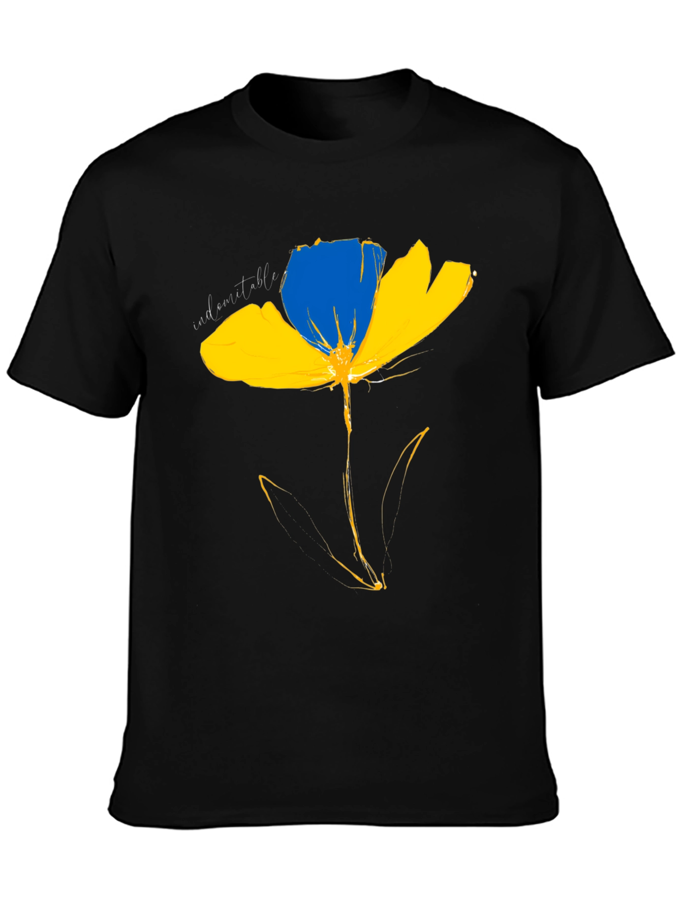 Ukraine Flower T-Shirt - Indomitable Spirit