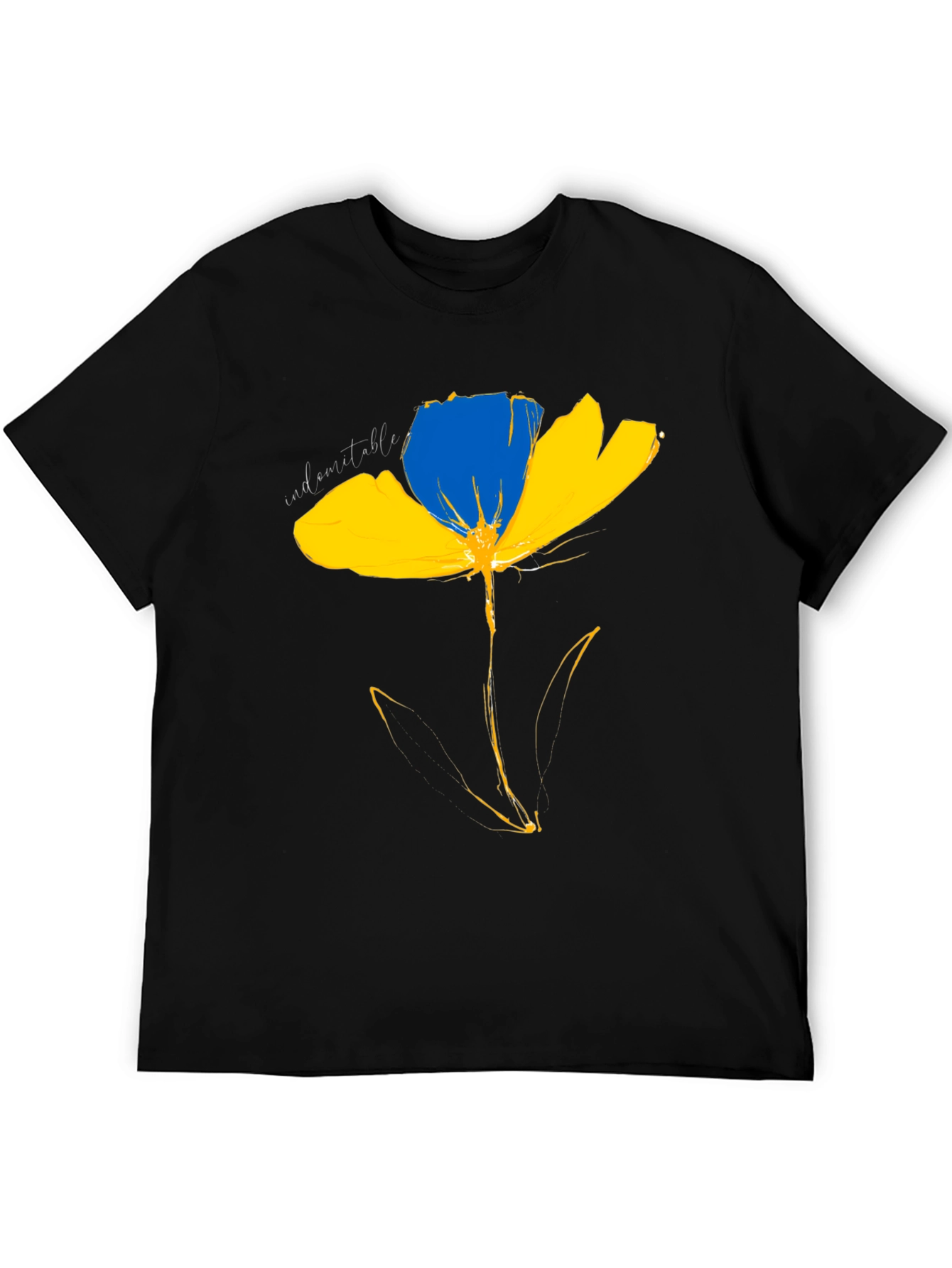 Ukraine Flower T-Shirt - Indomitable Spirit