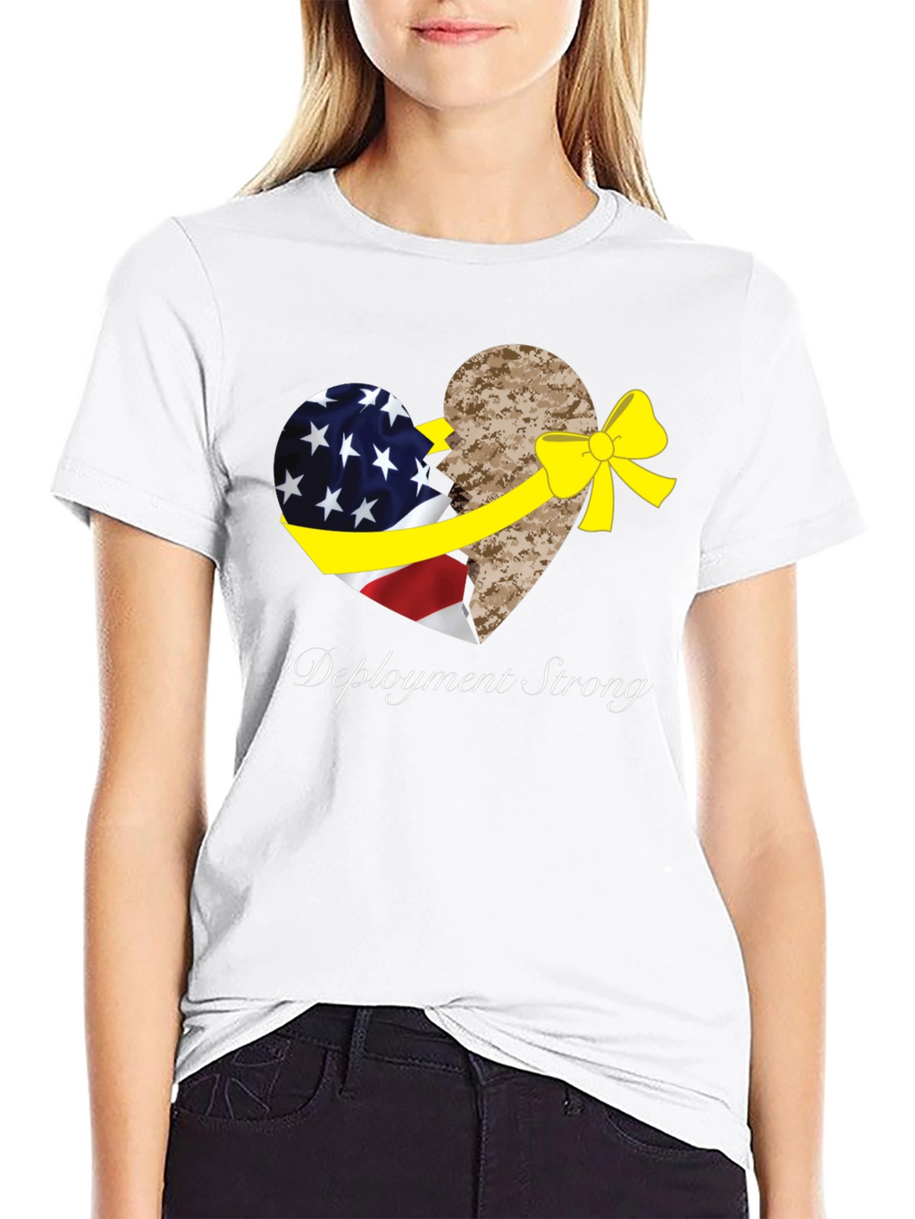 Deployment Strong Patriotic Graphic Tee