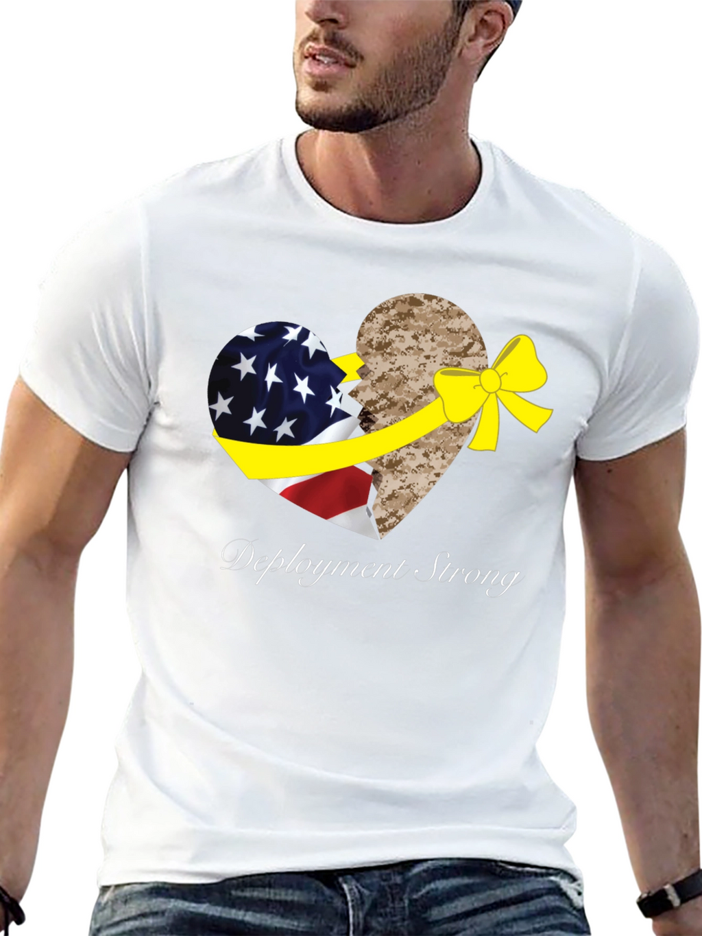 Deployment Strong Patriotic Graphic Tee
