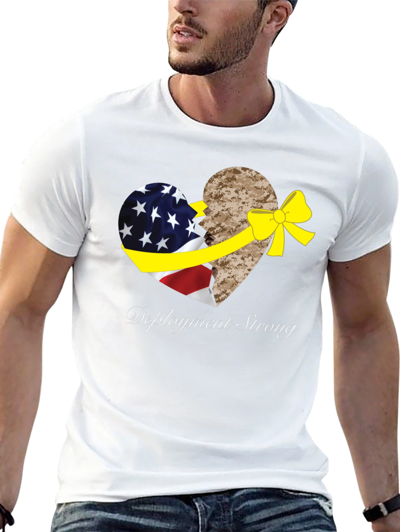 Deployment Strong Patriotic Graphic Tee