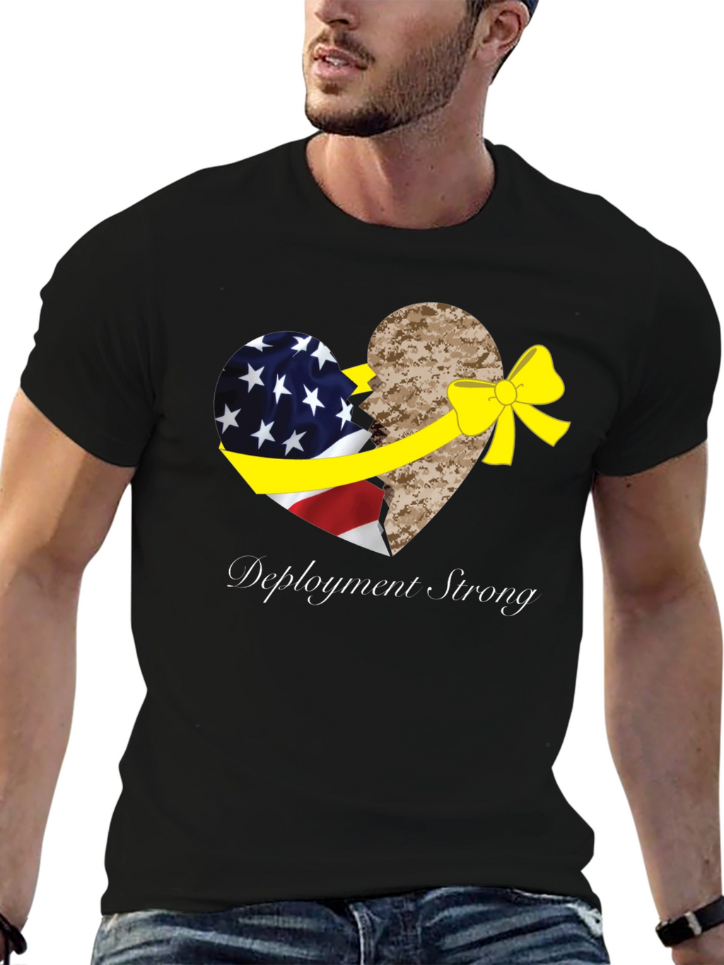 Deployment Strong Patriotic Graphic Tee