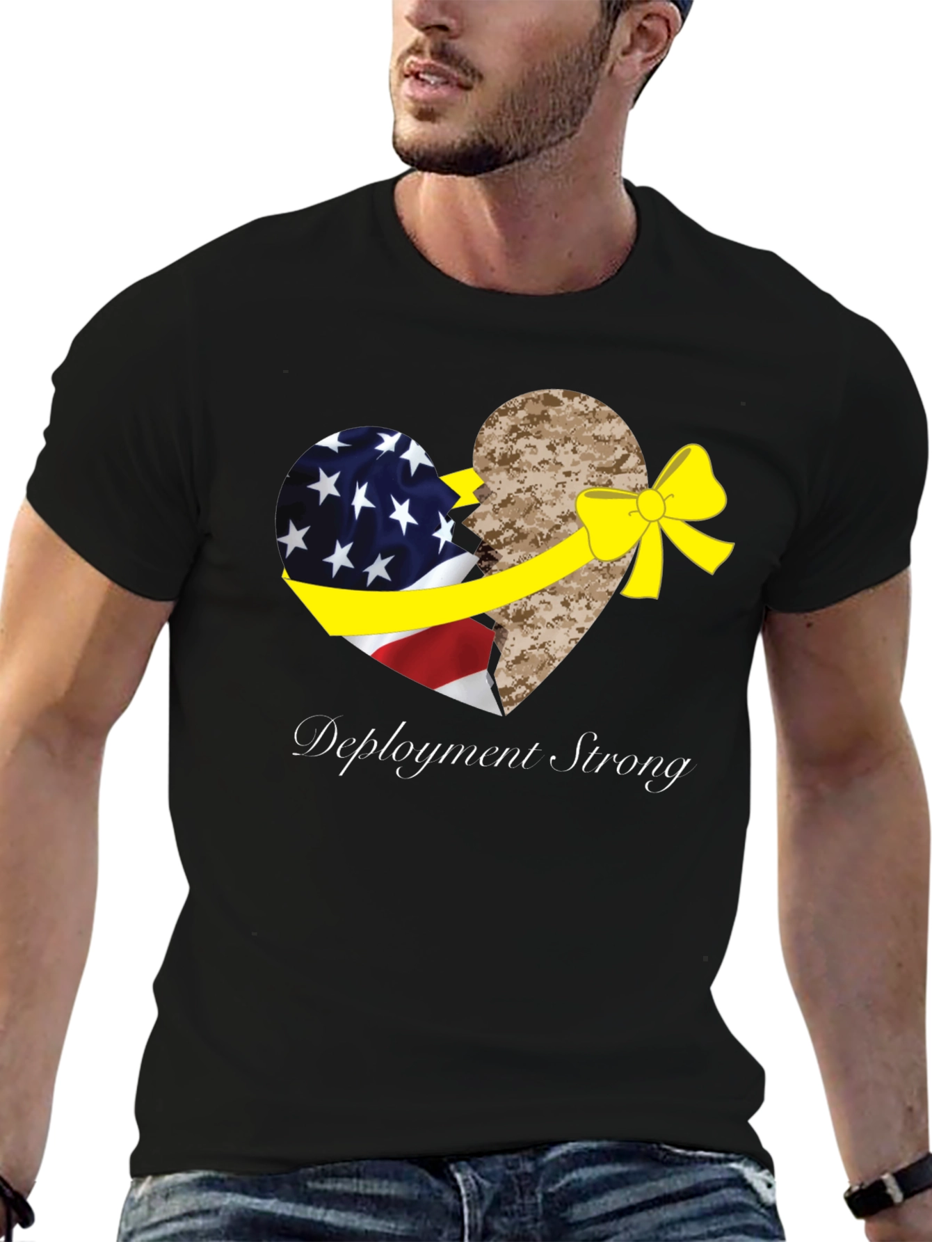 Deployment Strong Patriotic Graphic Tee