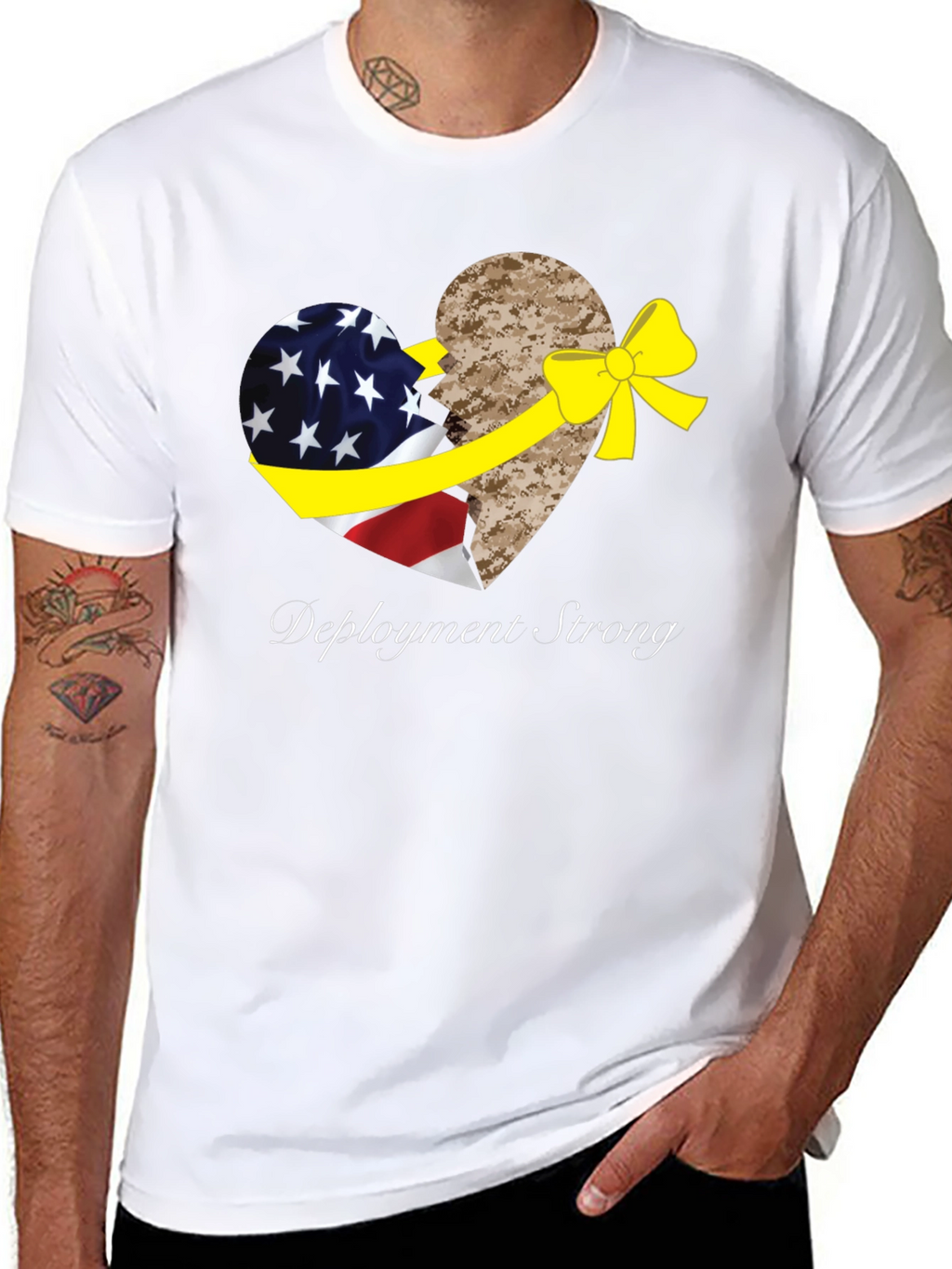 Deployment Strong Patriotic Graphic Tee