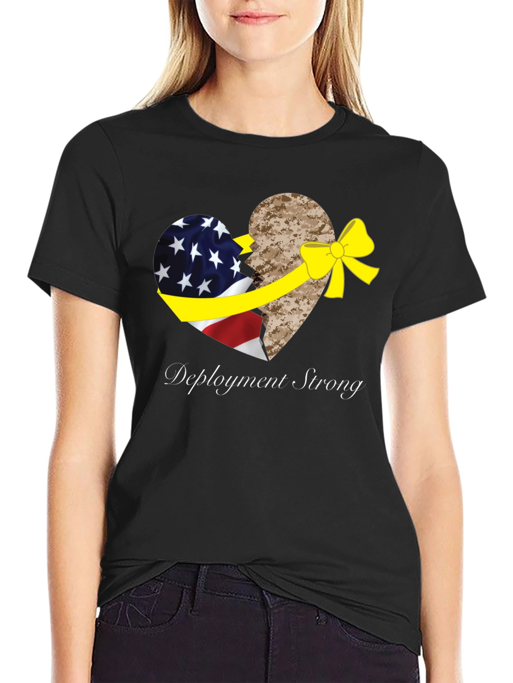 Deployment Strong Patriotic Graphic Tee