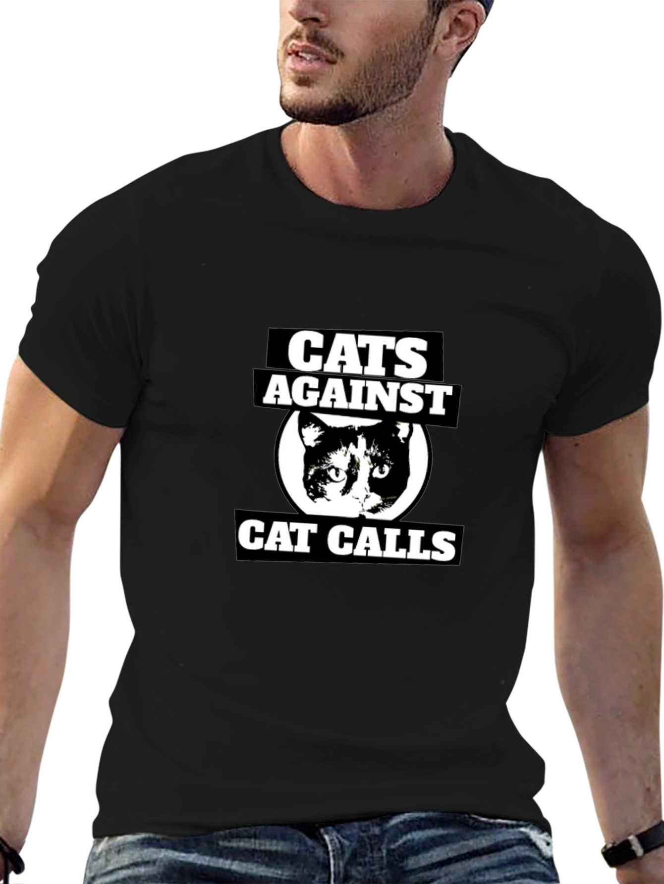 Cats Against Cat Calls Graphic T-Shirt
