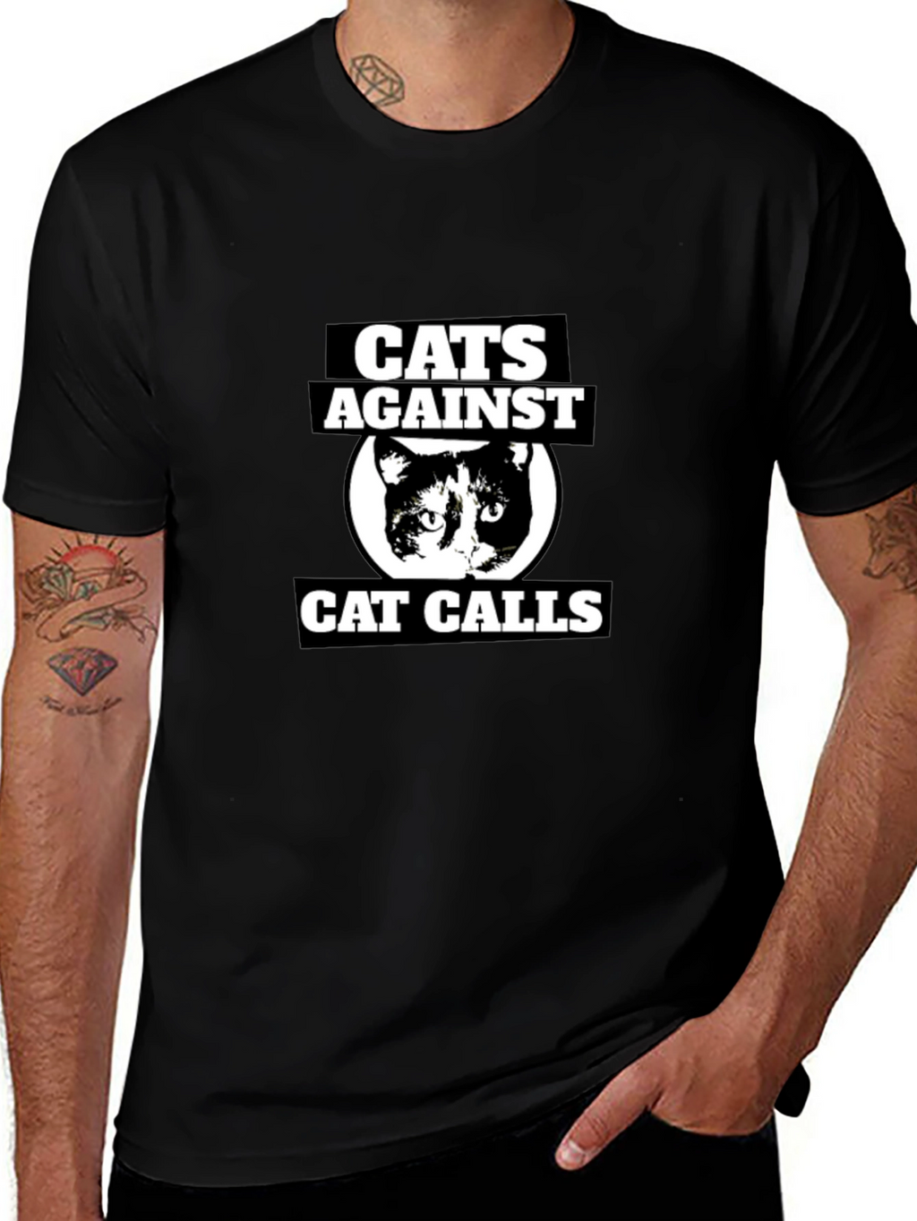 Cats Against Cat Calls Graphic T-Shirt