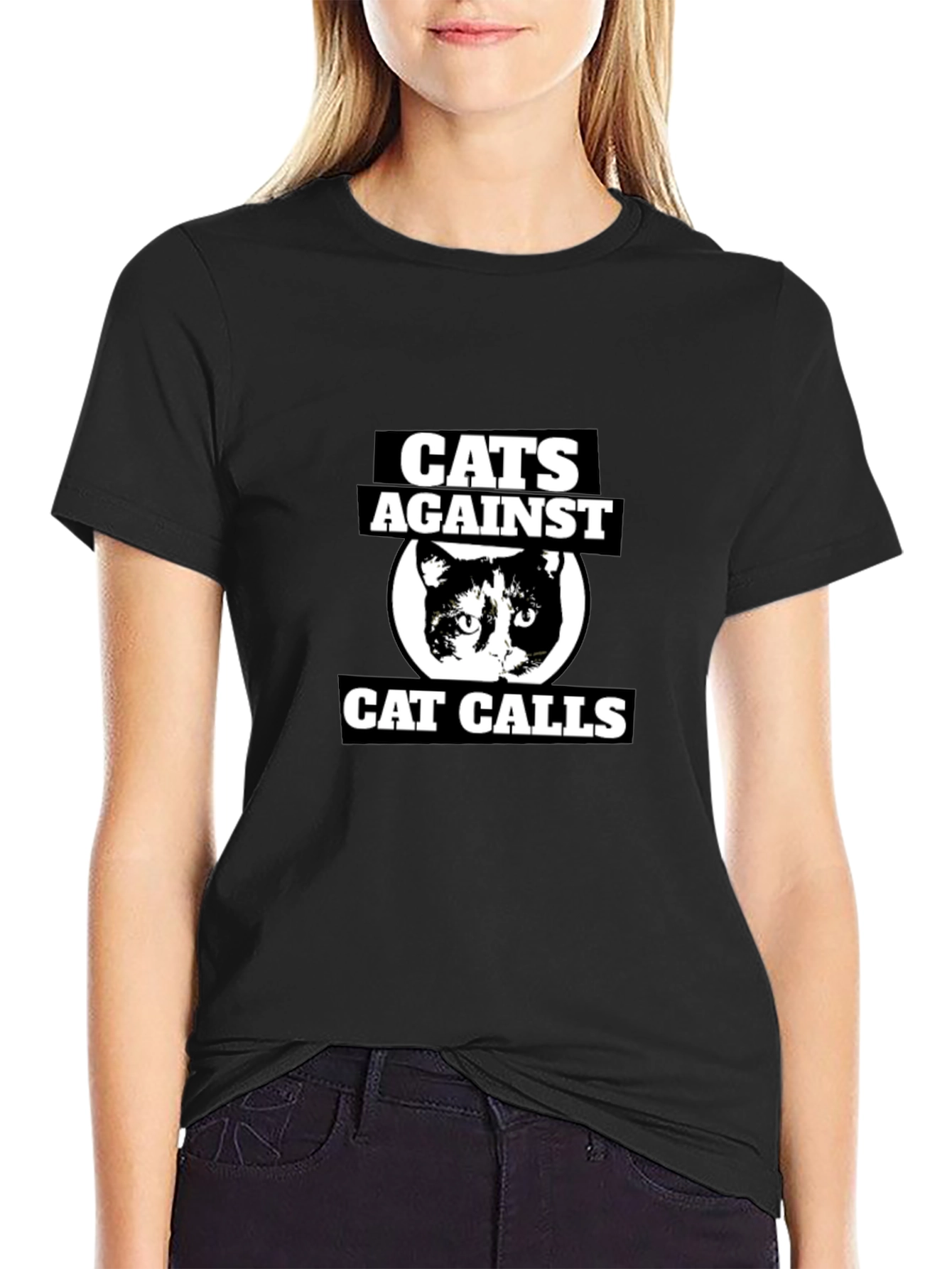 Cats Against Cat Calls Graphic T-Shirt