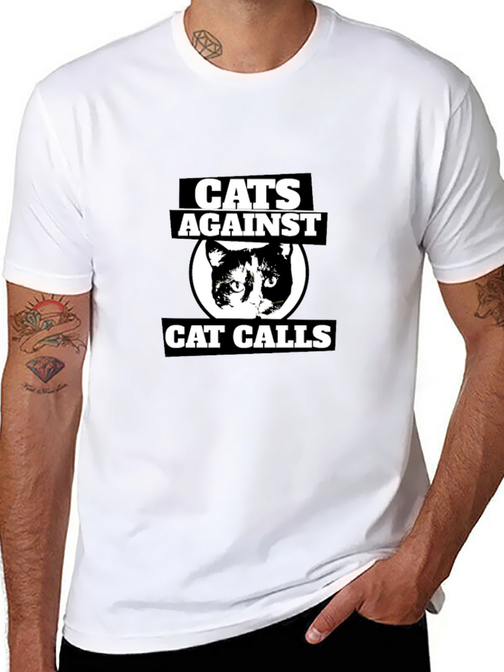 Cats Against Cat Calls Graphic T-Shirt