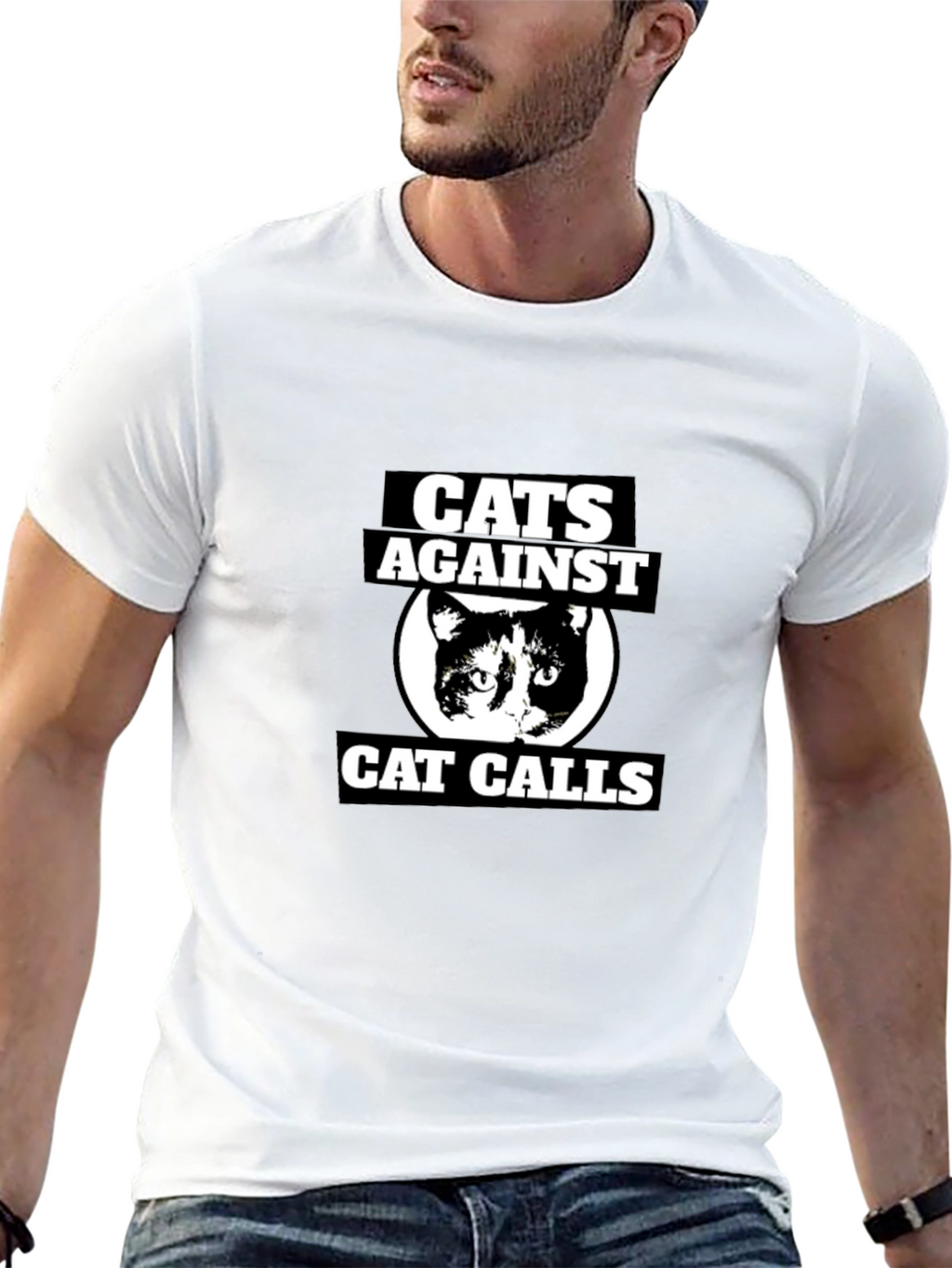 Cats Against Cat Calls Graphic T-Shirt
