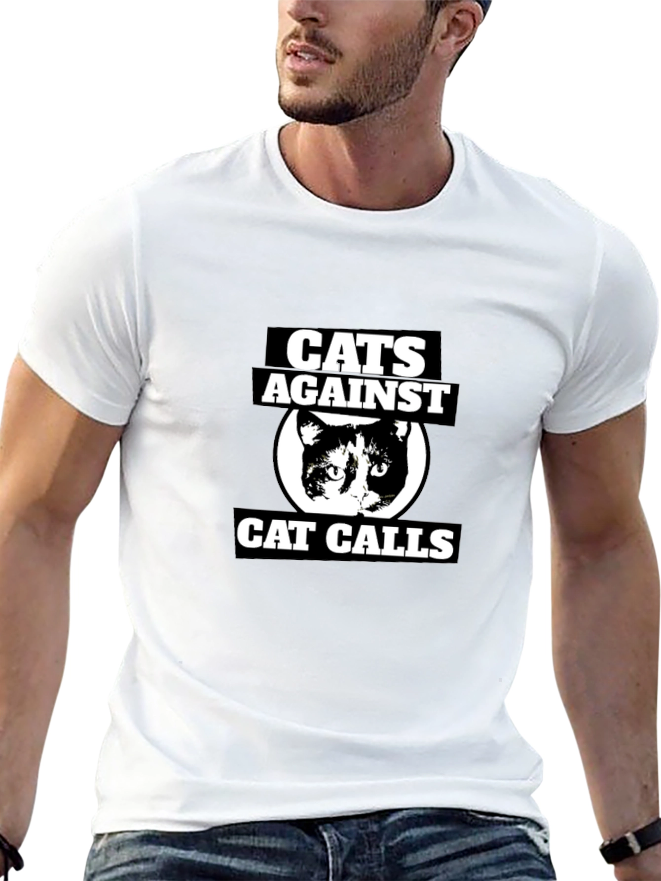 Cats Against Cat Calls Graphic T-Shirt