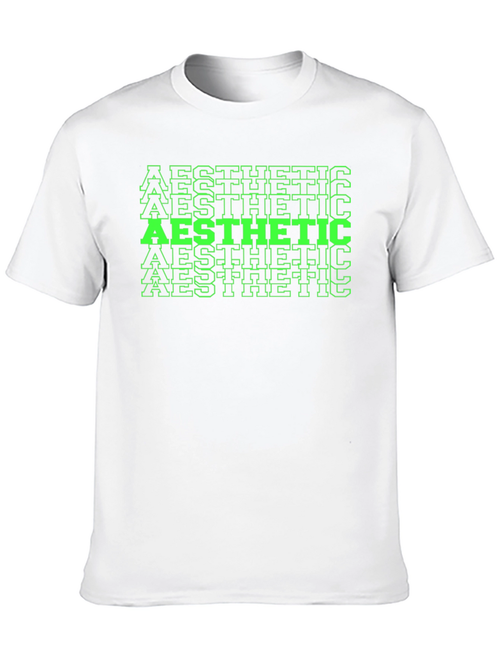 Aesthetic Graphic Print Tee - Black