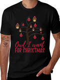 Owl I Want For Christmas Graphic Tee