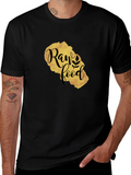 Raw Food Gold Print Black T-Shirt
