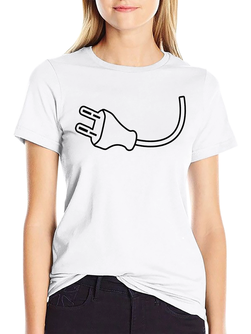 Electric Plug Graphic Tee - Black T-Shirt