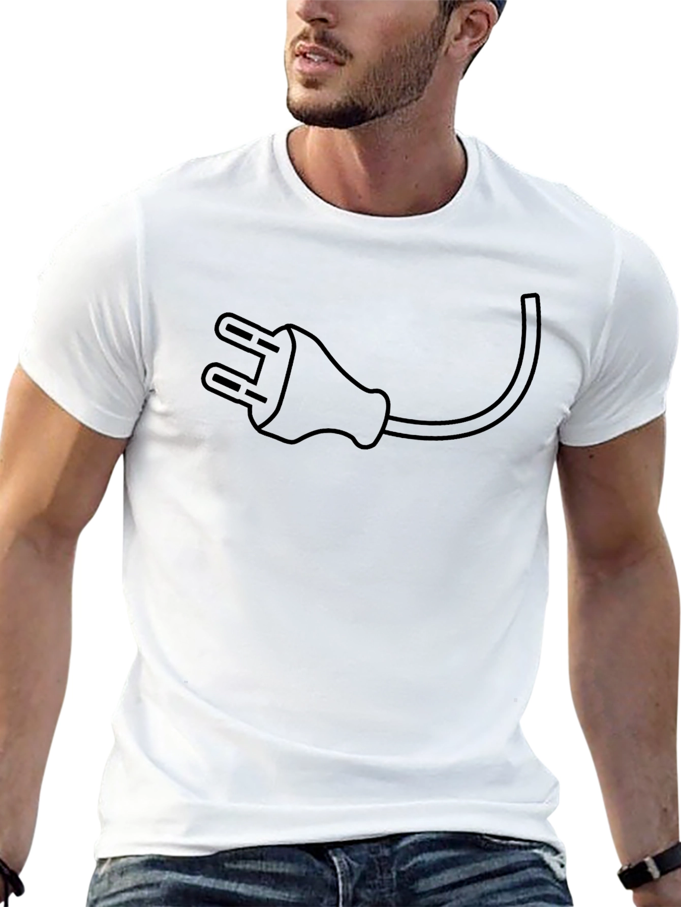 Electric Plug Graphic Tee - Black T-Shirt
