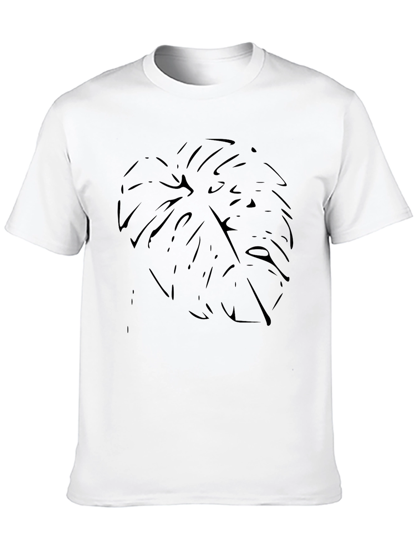 Black Monstera Leaf Graphic T-Shirt