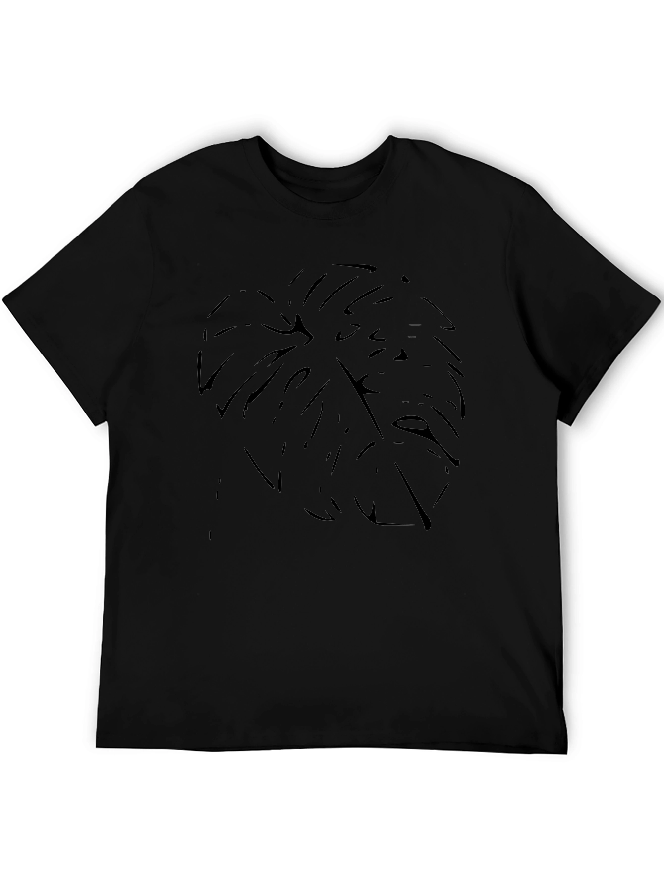 Black Monstera Leaf Graphic T-Shirt