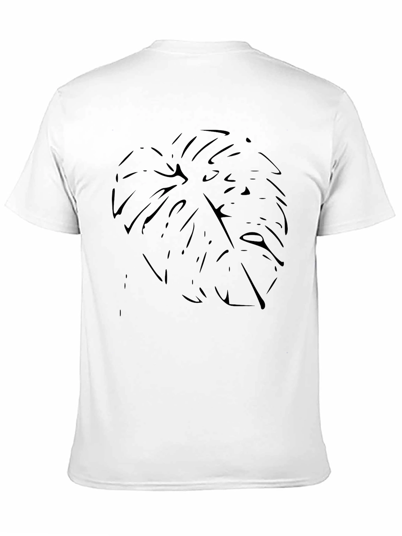 Black Monstera Leaf Graphic T-Shirt
