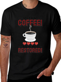 Coffee Restored Hearts Graphic T-Shirt
