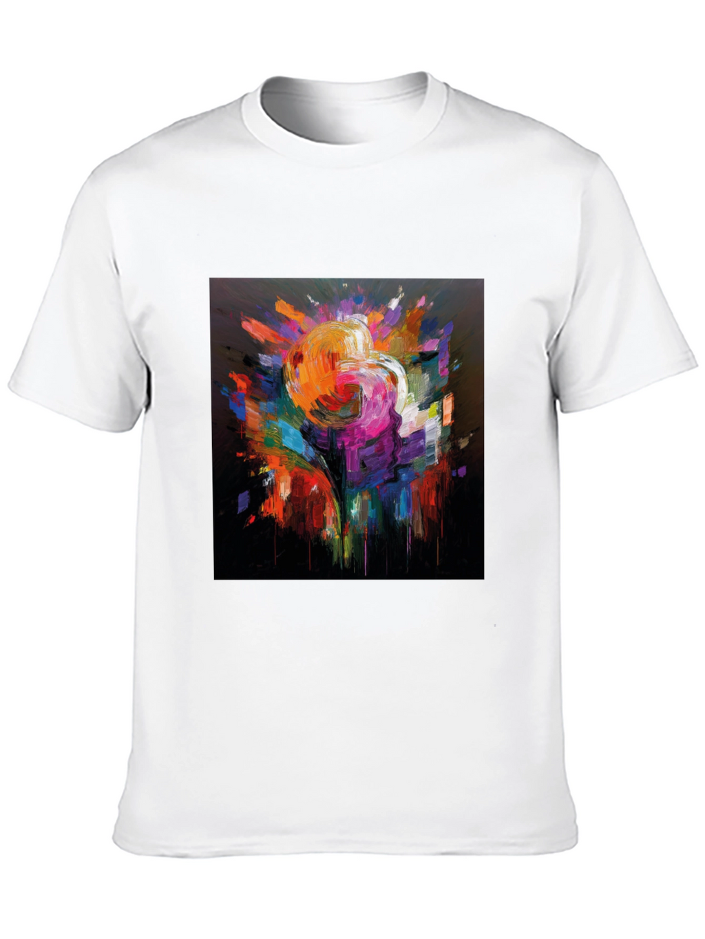Abstract Art Graphic Black T-Shirt