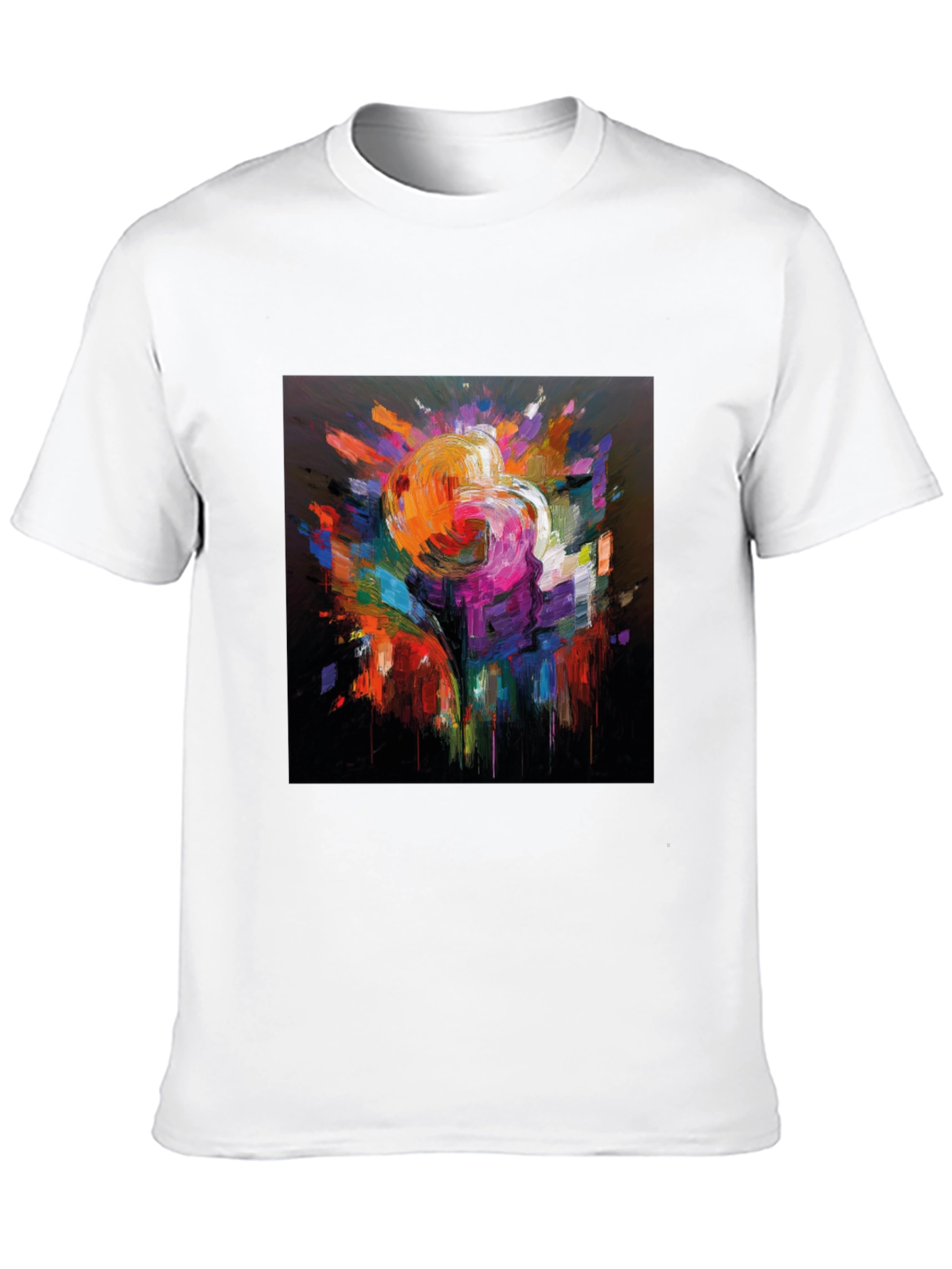 Abstract Art Graphic Black T-Shirt